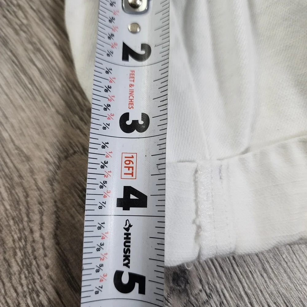Talbots Womens Shorts White The Daily Short Cotton Linen Blend Stretch 6P Petite